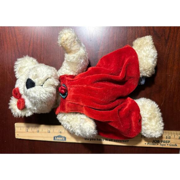 12" Boyds Bear Collection with Red Jumper Bow 1985-97 JB Bean Series - Picture 7 of 9
